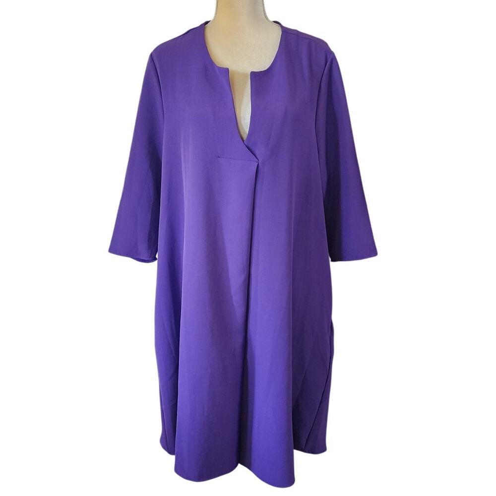 Lane Bryant Purple Infinite Stretch Shift Dress Plus Size 18/20